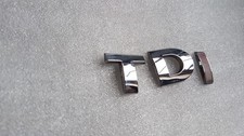 VW polo golf TDI boot lid trunk tailgate emblem badge decal logo chrome rear
