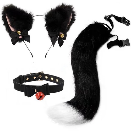 Faux fur fox wolf - fur, ears