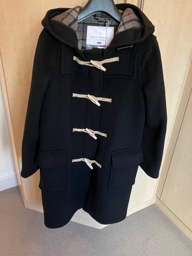 Women black duffle coat - women's,