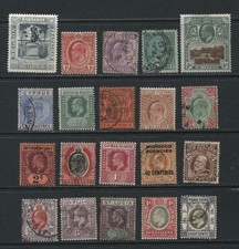 20 Different Edward VII era Commonwealth Stamps as shown (FK062)