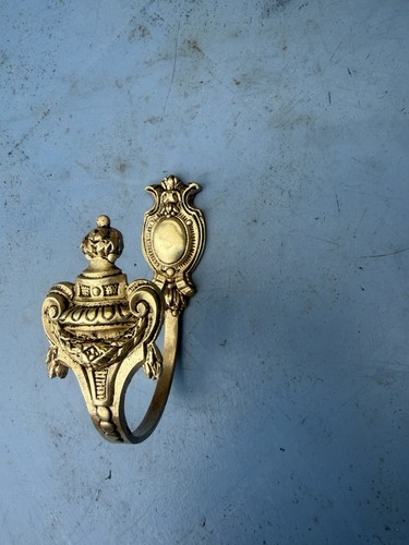 Vintage brass curtain tie back - vintage,