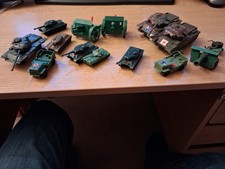 13 Plastic WW2 Tanks And