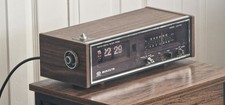 Sonix 78 Flip Clock Radio / Vintage / Rare / Space Age / Wood / Green / Retro70s