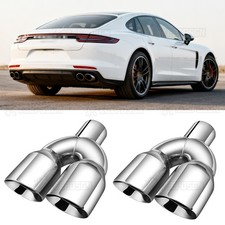 For Porsche Panamera 9.5" Long Dual Exhaust Tip Pipe 2.5" inlet 3.5" Outlet