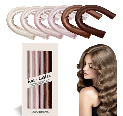 6pcs heatless hair - hair, curlers