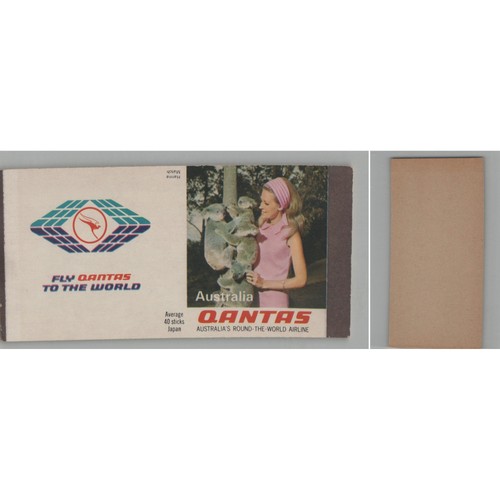Matchbox cover qantas - qantas, airlines