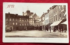 The Square (Market Place) ROMSEY RP postcard mailed 1907 Wykeham Series