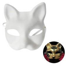 Paper Mache Masks Plain White