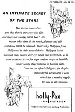 1951 Advert HOLLY-PAX Ladies'