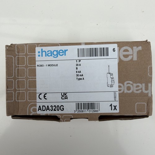 Hager ada320g rcbo - hager, b-type