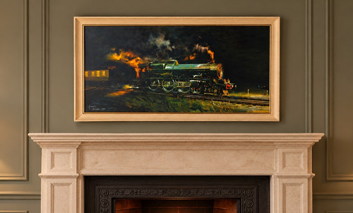 Vintage railway train - vintage, picture