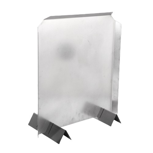 Fireplace back plate stainless - fireplace,
