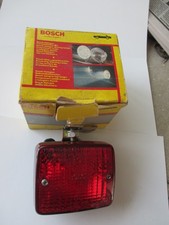 Vintage Bosch red rear fog warning lamp in original  box and instructions