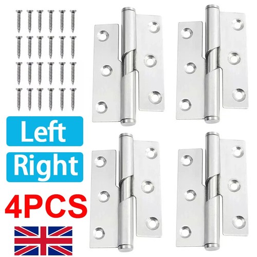4pcs rising butt door hinges - 4pcs,