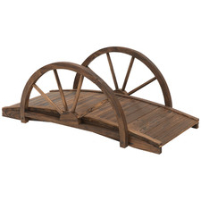 Garden Bridge Fir Wood Stained