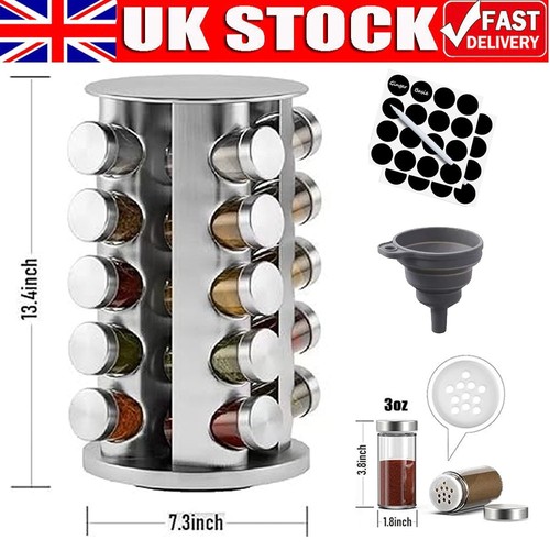 Silver countertop rotating - silver,