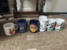Job Lot mugs PG Tips, Terry’s Chocolate Orange, Midland Bank, Branston Pickle