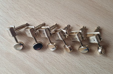 6 In-Line Gold Vintage Kluson Type Electric Guitar Tuners Strat Tele