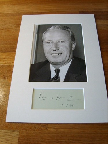 Edward heath genuine signed - genuine,