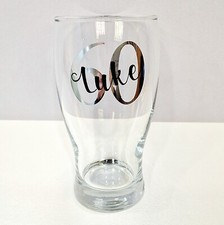 Personalised Birthday Pint Glass 18th 21st 30th 40th 50th 60th Gift For Him Boy