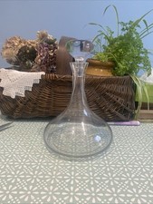 Vintage Glass Ships Decanter