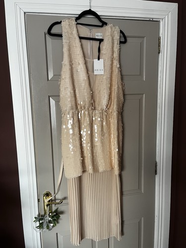 Reiss swinton embellished midi - swinton,