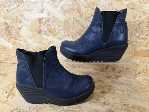 Fly london boots wedge - wedge, blue