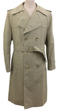 Dannimac Men's Coat Size S Light Brown Trench Belt Pockets Long Used F1