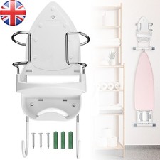 Ironing Board Holder Hanger Wall Mount Storage Rack for Laundry Room White UK