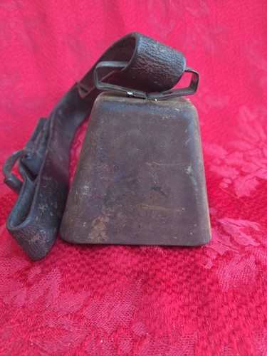 Antique farm metal cow bell - antique,