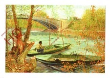 Picture Postcard-:Vincent Van Gogh, Fishing In Spring. Pont De Clichy