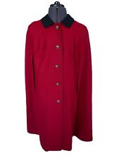 Wenger Steiner Loden Red Cloak Jacket Pure New Wool LAdies EU42 UK14