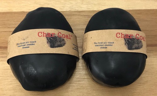 Charcoal cheddar cheese - cheese, x