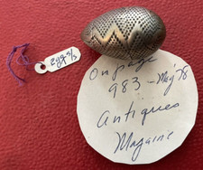 Vintage VINAIGRETTE Silver Egg