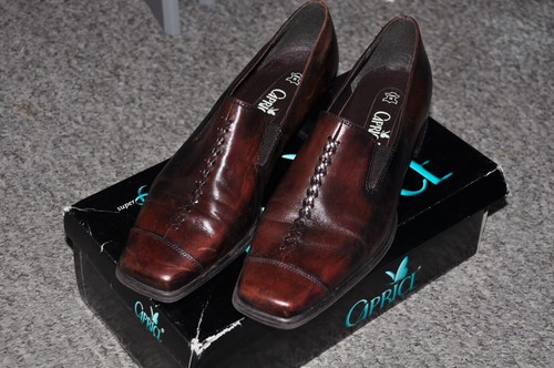 Caprice heeled leather - caprice,