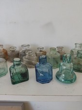 Old Glass Ink Bottles Job Jot