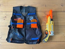 NERF N-Strike Barrel Break IX-2 Double Shotgun Blaster Gun & Tactical Vest