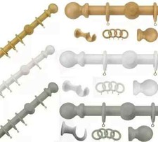 Wooden Curtain Pole 28mm Rod