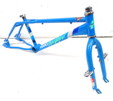 1985 Haro Freestyler Sport Old School BMX Bike Frame & Forks Set Blue Used VGC
