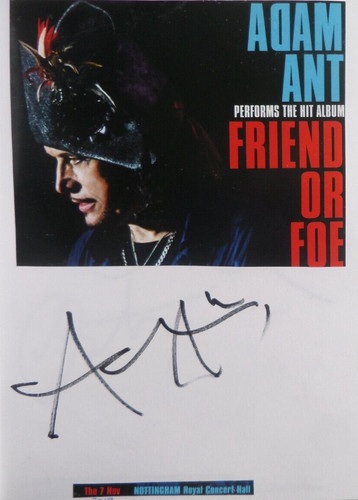 Adam ant autographed 6 - autographed,