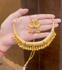 Indian Set Choker Hasli Golden