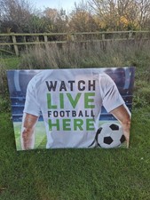  Brewery Advertising Signs Double Sided Man Cave Pub Live Football /Cask Ale