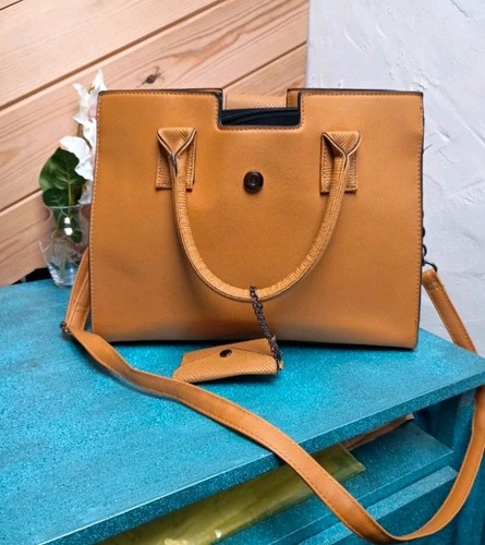 Primark women tan faux - faux, leather