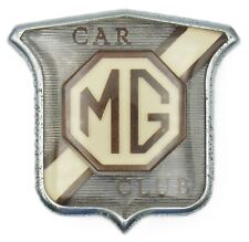 Rare Vintage 1950's-1960's MG Car Club Plastic Car Badge Auto Emblem Insignia