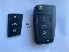 3 Button Remote Key Fob Rubber