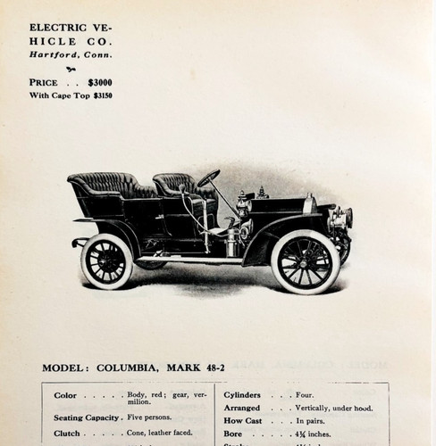 1908 electric vehicle mark - electric,