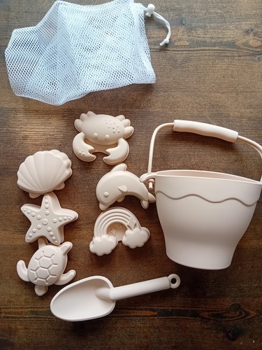 Silicone beach set bucket - silicone,