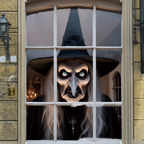 Halloween horror witch - halloween,