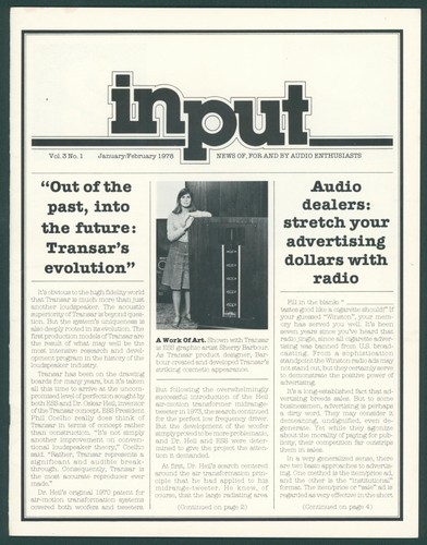 1978 input magazine newsletter - input,