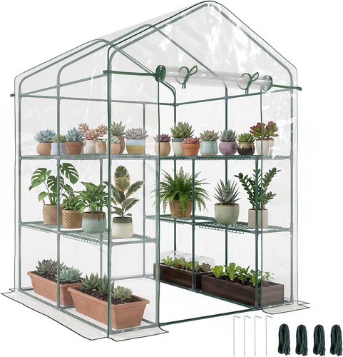 Walk greenhouse steel frame - greenhouse,
